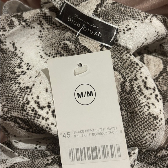 BLUE BLUSH High Waist Snakeskin Print Maxi Skirt size Medium - Picture 5 of 7